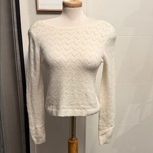 Dynamite Cream Textured Sweater